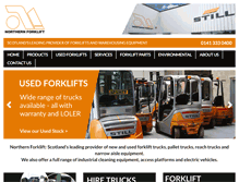 Tablet Screenshot of northernforklift.co.uk